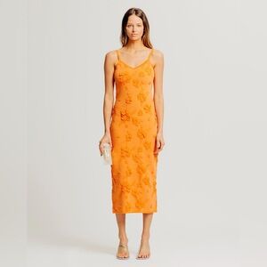 Torn By Ronny Kobo SARA DRESS in Terracotta